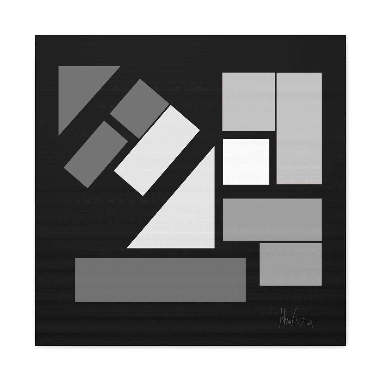 Contrast equilibrium (A)- Classic canvas (Free shipping in Australia)