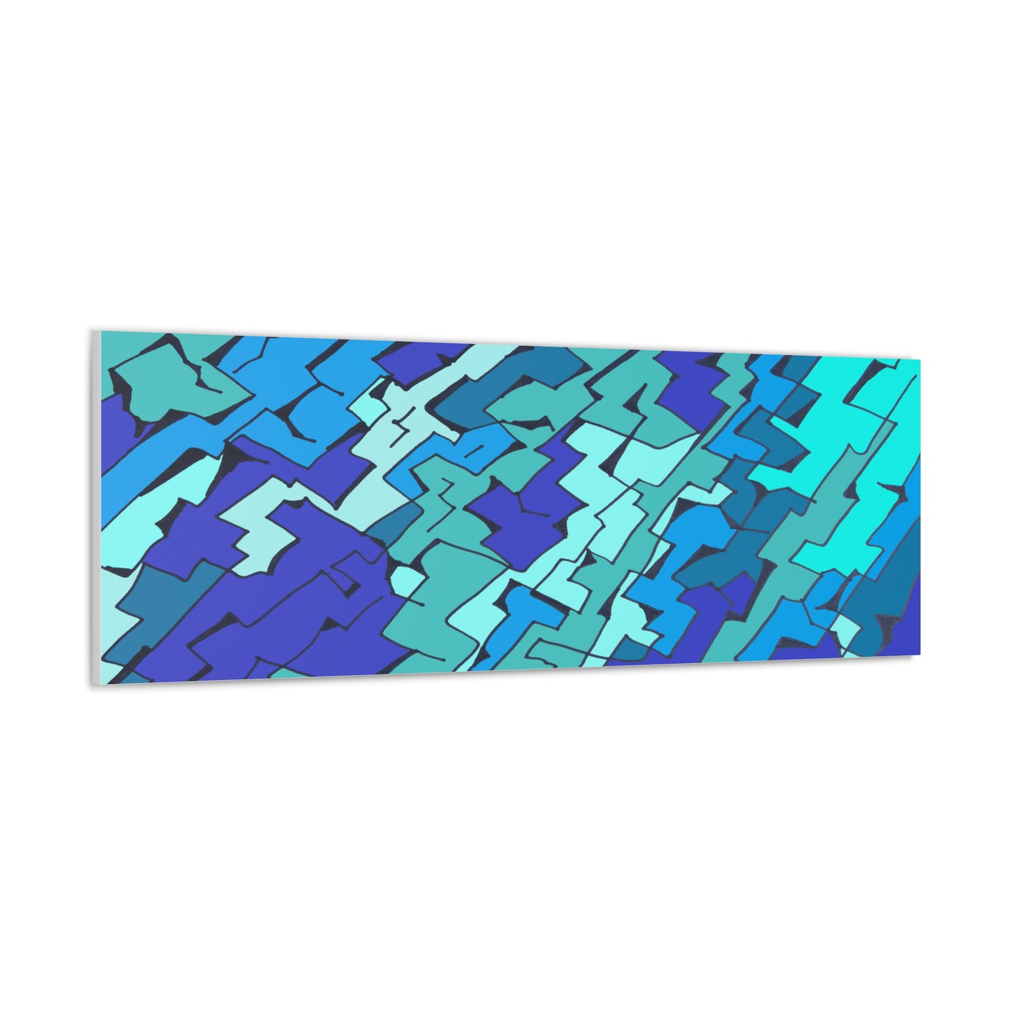 Canvas Wraps- Blue fissures (FM)