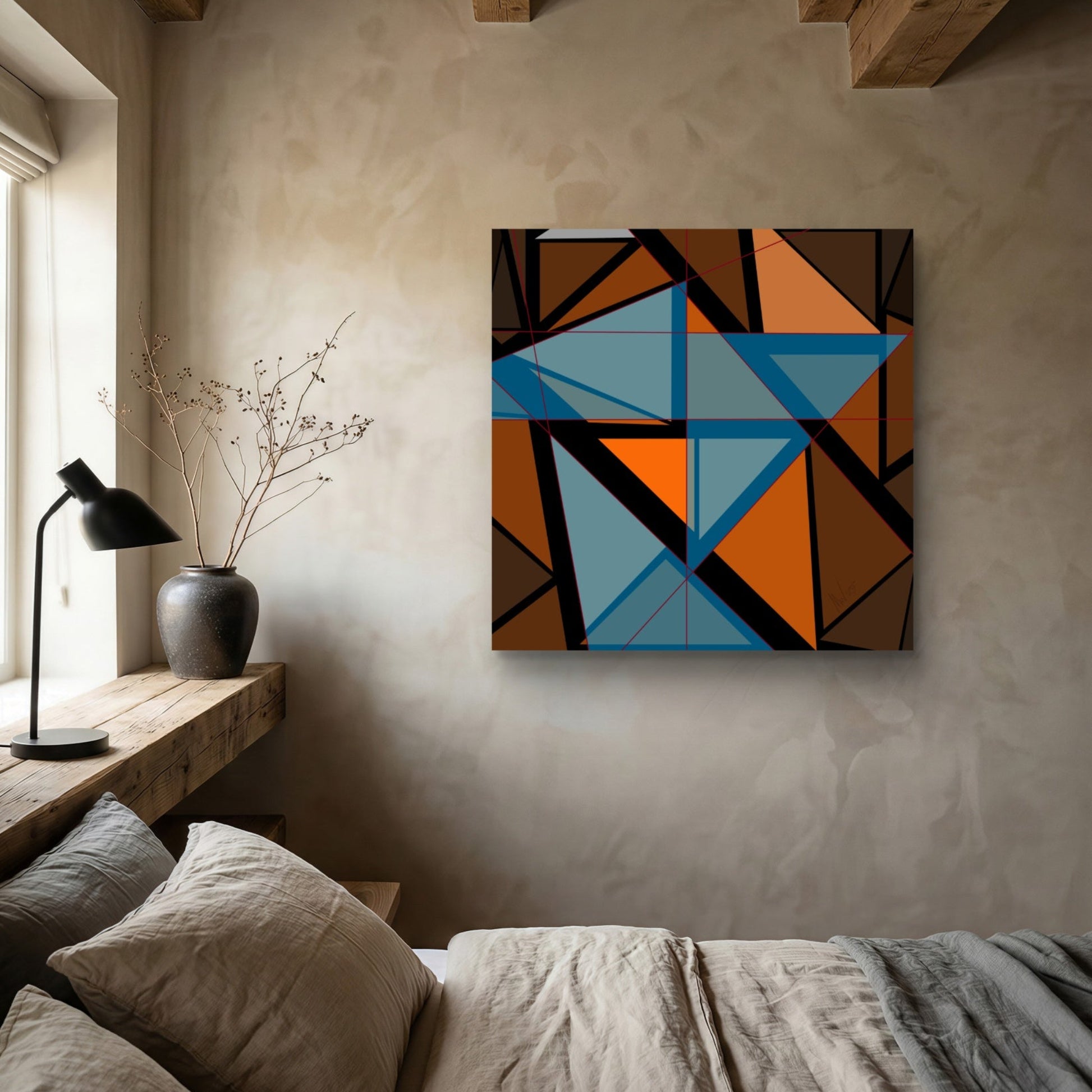 modern abstract geometric print set with free shipping