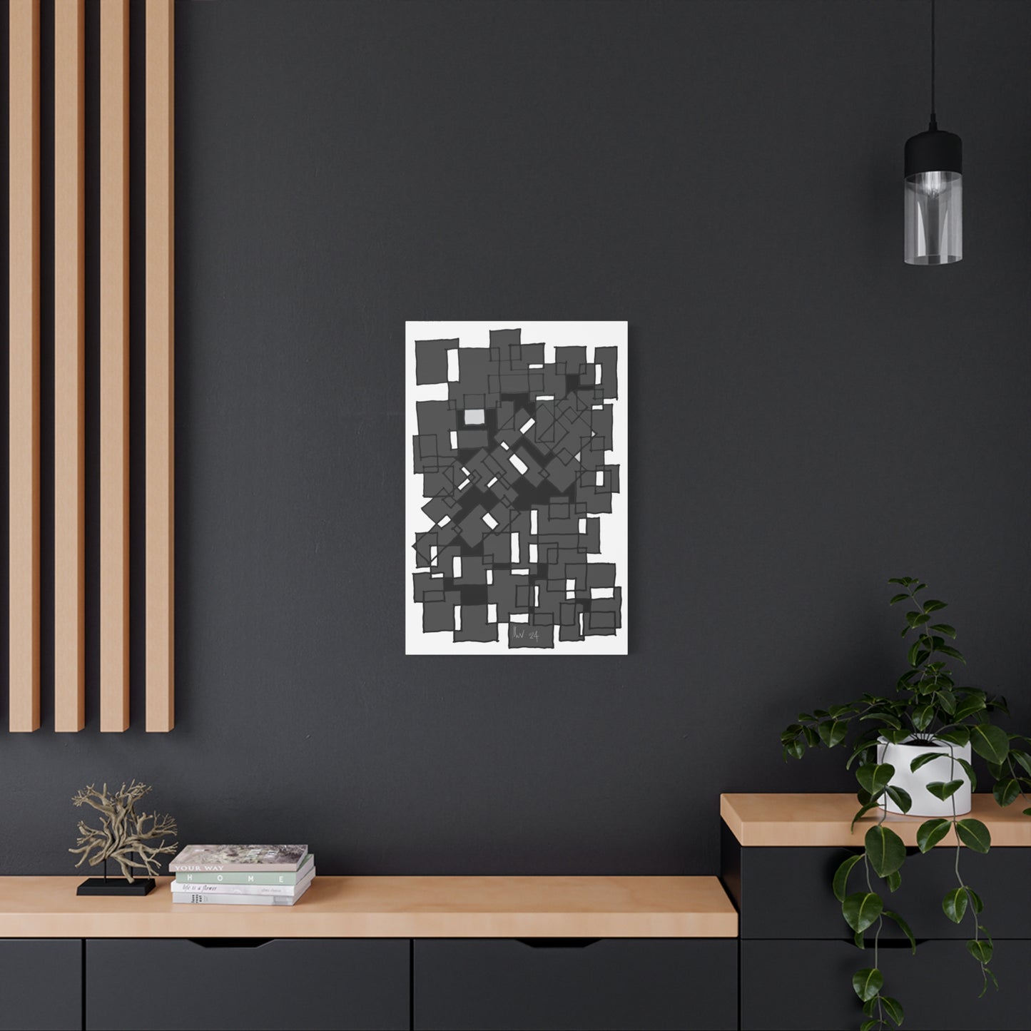 Blocks- secret map (A)- Classic canvas (Free shipping in Australia)