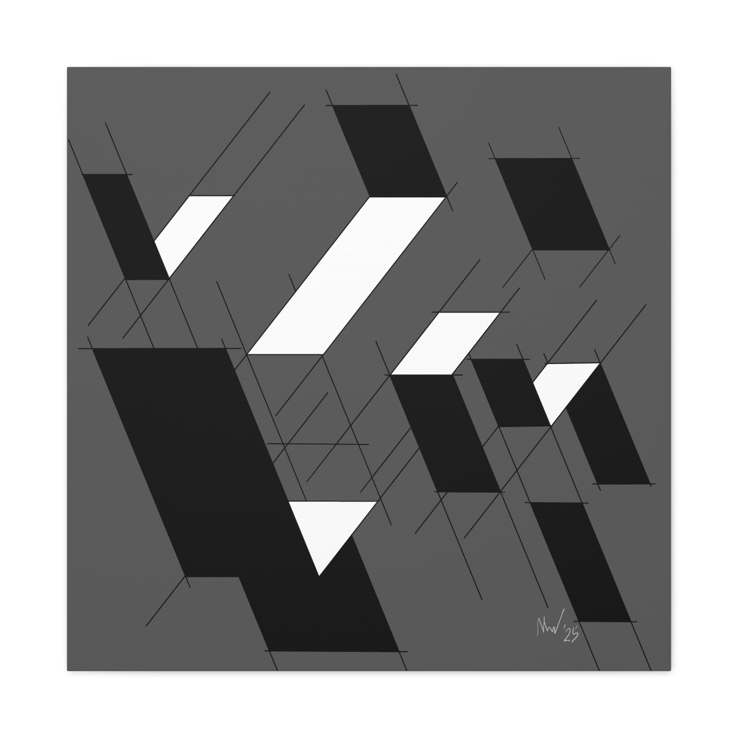 Minimalist floating planes (A)- Classic canvas (Free shipping in Australia)