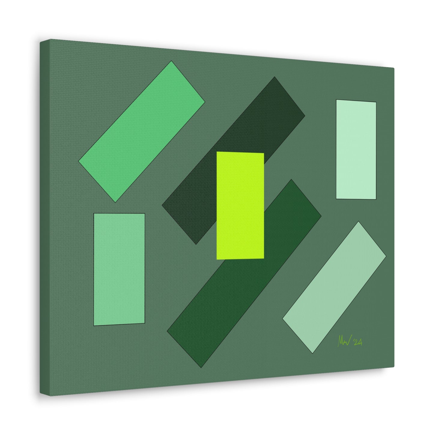 Green float flyover (A)- Classic Canvas (Free shipping in Australia)