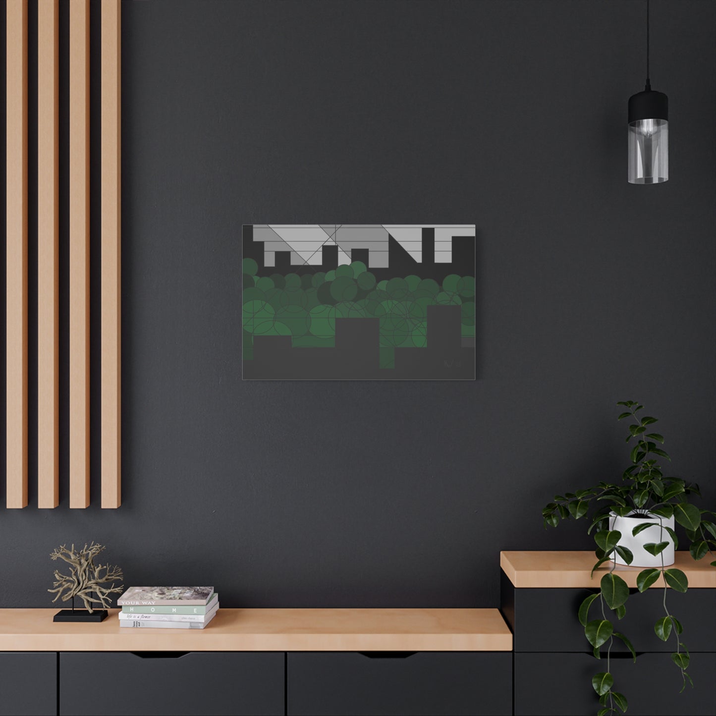 Forest urbanscape- nightfall (U)- Free shipping in the US