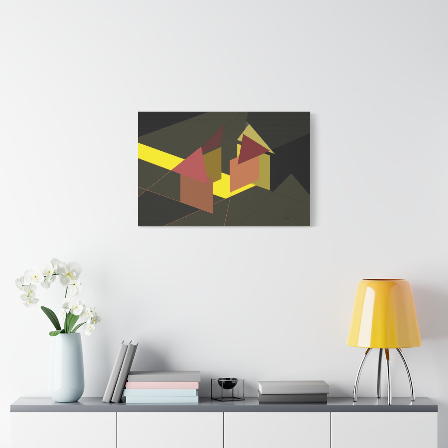 On site at dusk (A)- Classic canvas (Free shipping in Australia)