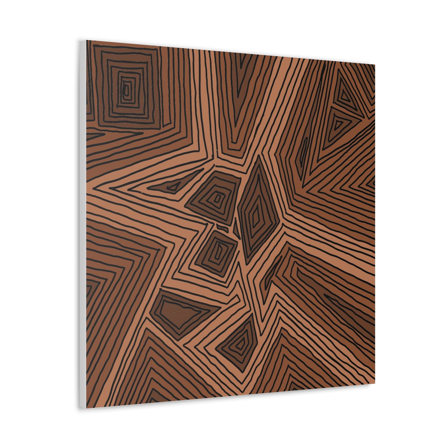 Canvas- Brown toned lines (FM)