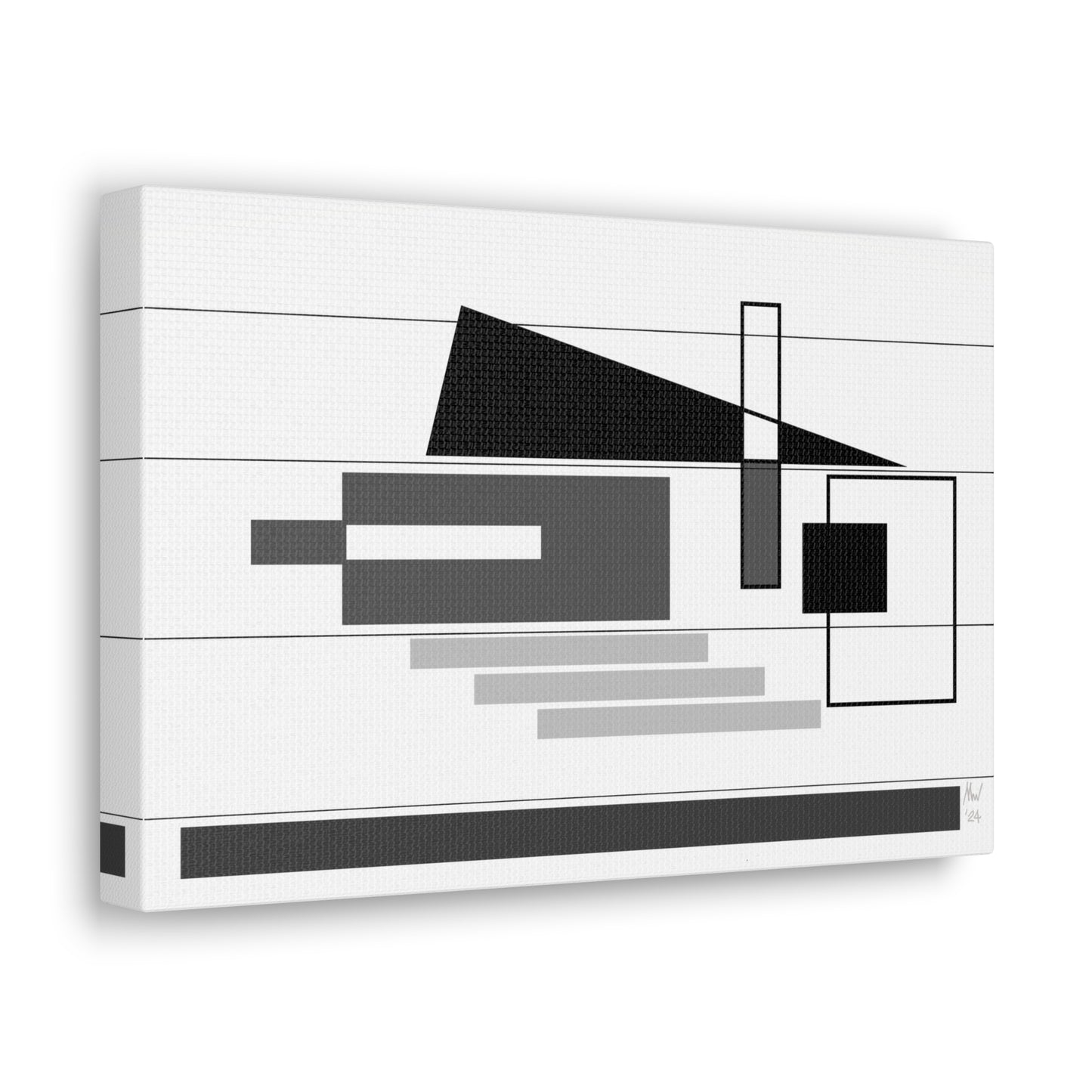 Black and white poise (A)- Classic canvas (Free shipping in Australia)