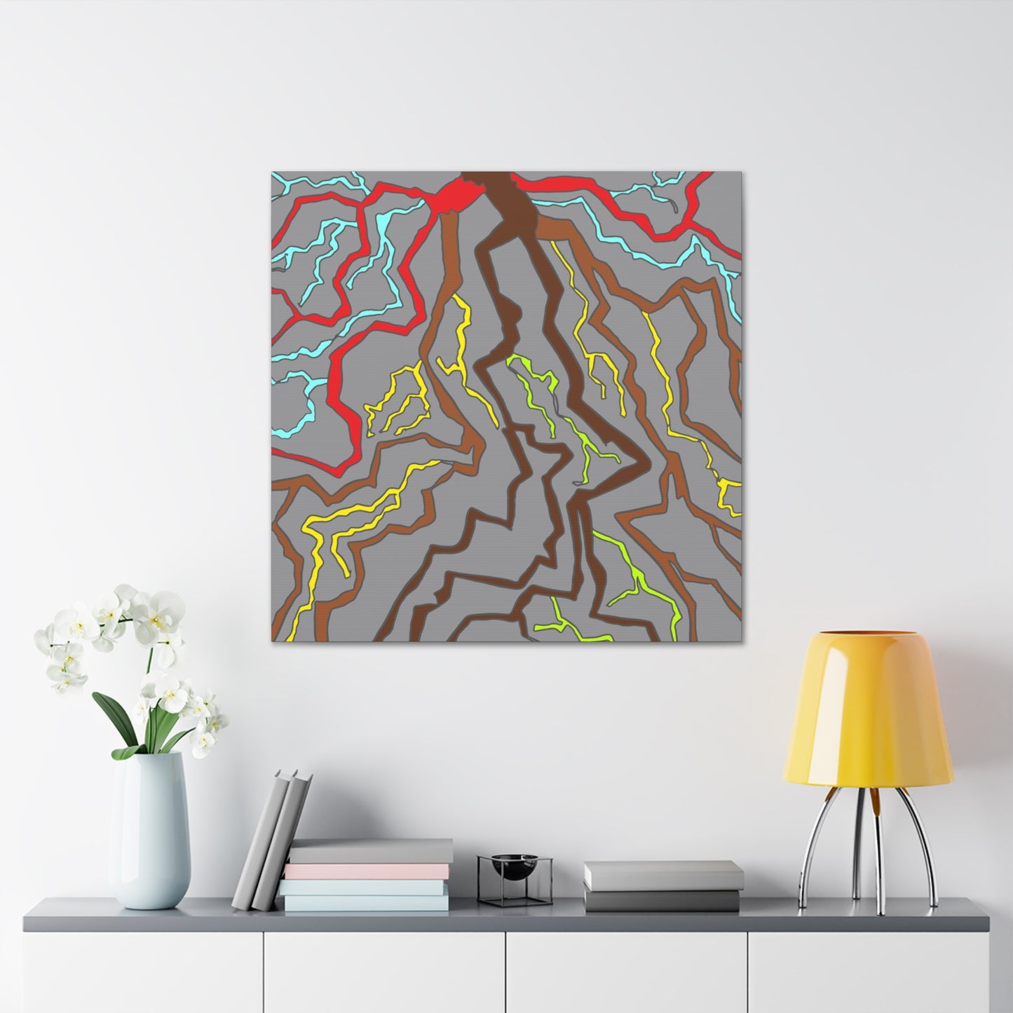 Canvas Gallery Wraps- Brown red roots