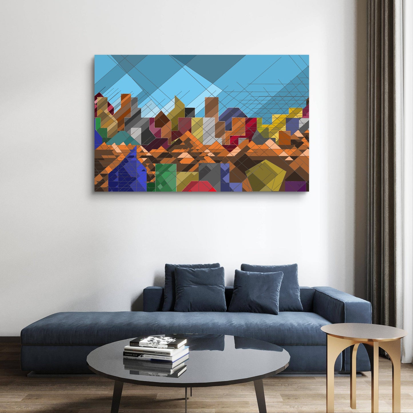 Urban Mountainscape (group of 3)- Free shipping in US and Europe