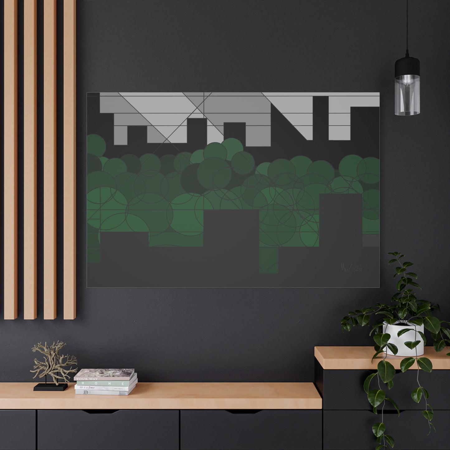 Forest urbanscape- nightfall (U)- Free shipping in the US