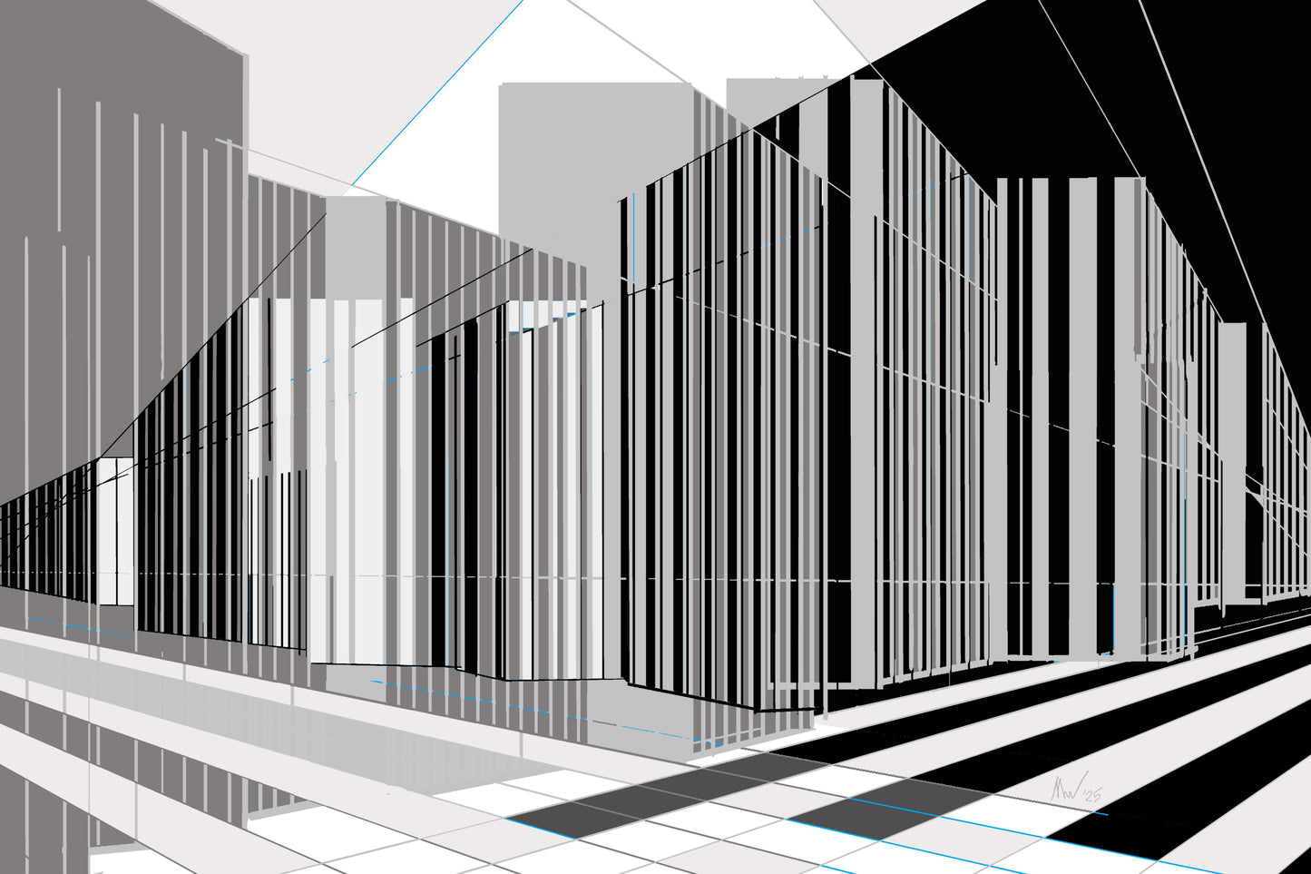 Urban intersection (group of 3)- Free shipping in the US (U)