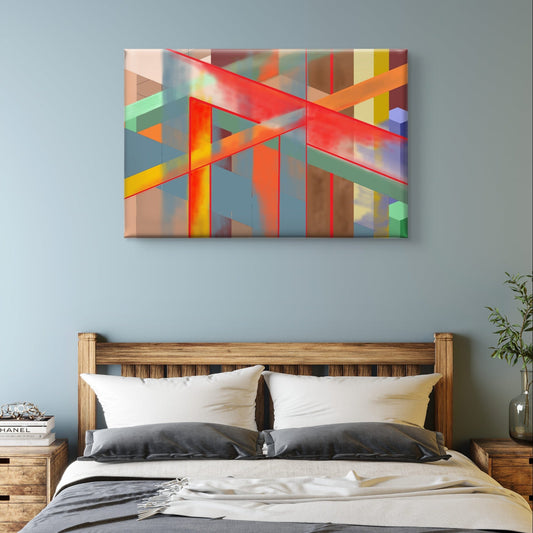 Urban deconstructed complexity (A)- Classic canvas (Free shipping in Australia)