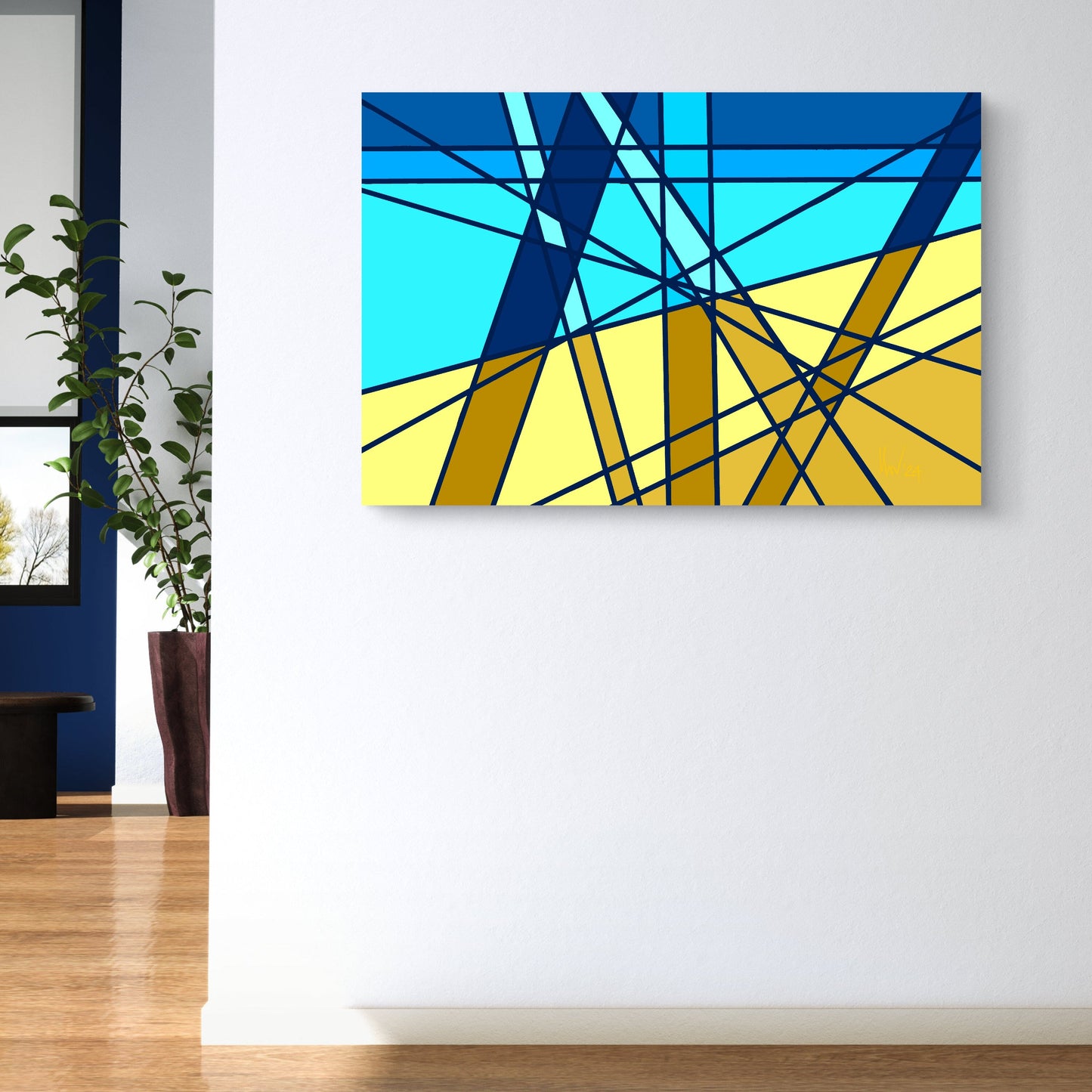 Geometric Paths (group of 3)- free shipping in US and Europe