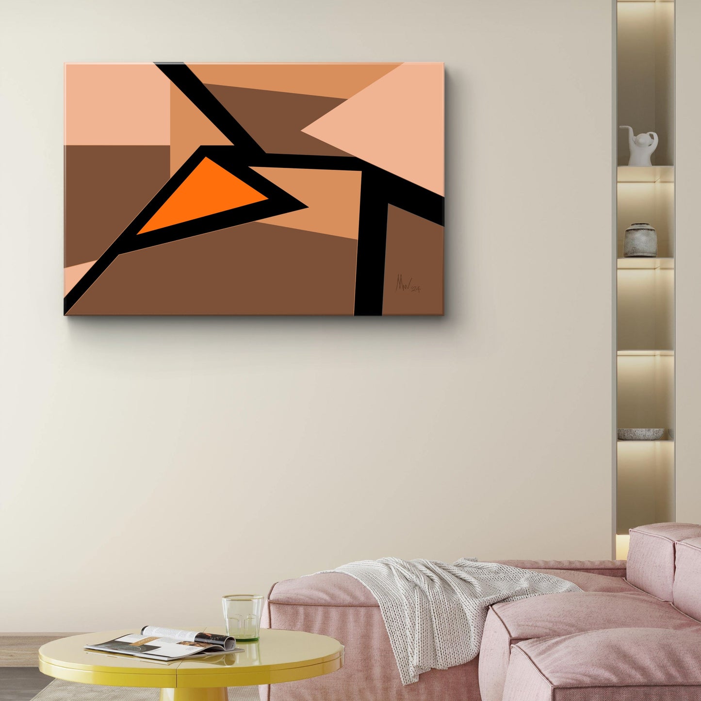 Geometric island (group of 5)- Free shipping in US and Europe