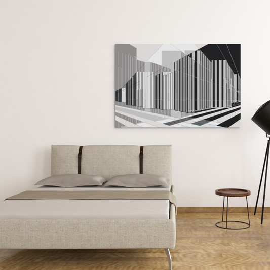 modern city-inspired wall decor set for home interiors