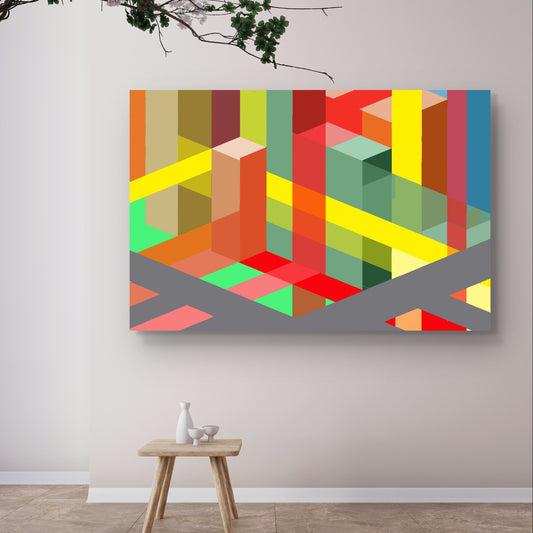 Urban-wide vibrant complexity (group of 3)- Free shipping in Australia (A)
