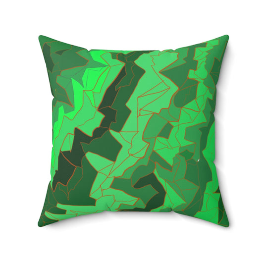 Pillow Case- Green fissures (FM)