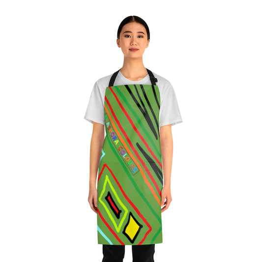 Apron (AOP)- Color on Green